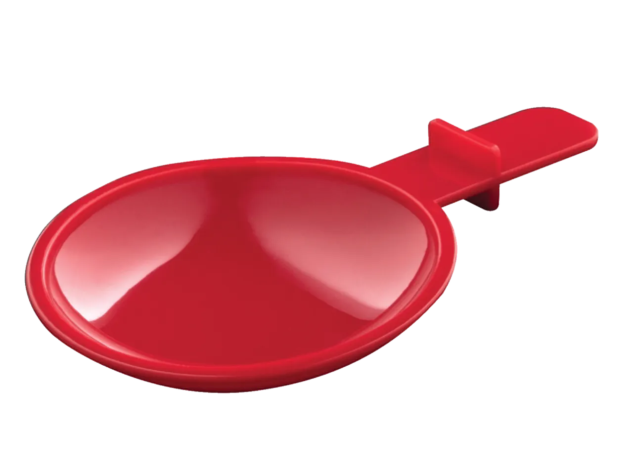 Lingură de măsurare roșie pentru aparatul de popcorn sau clătite Russel Hobbs.