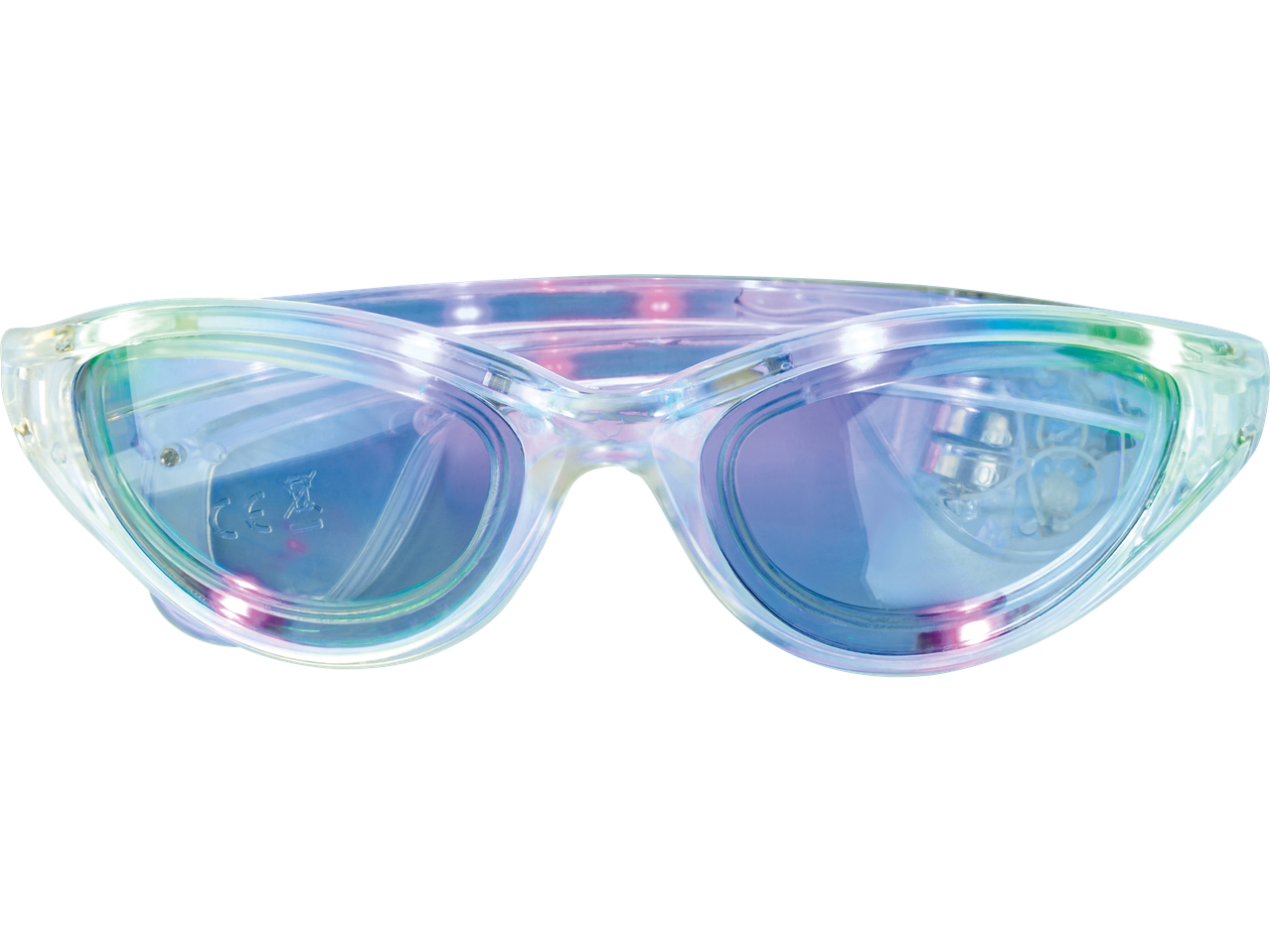 Livarno LED-Partyartikel: Läbipaistvad peoprillid integreeritud LED-tuledega.