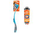 Nerf Dog Air Strike Tennis Ball Launcher and a 3-pack of Nerf Dog tennis balls.
