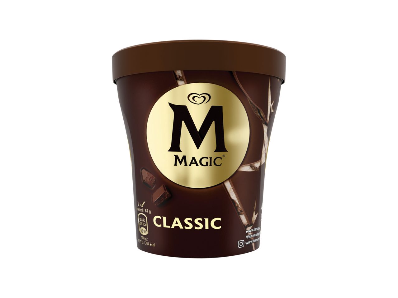 Κλασική σοκολάτα παγωτό Magic.