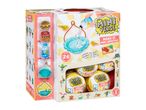 A box of Sunny Days Surprise bath bombs, featuring various scents and designs.