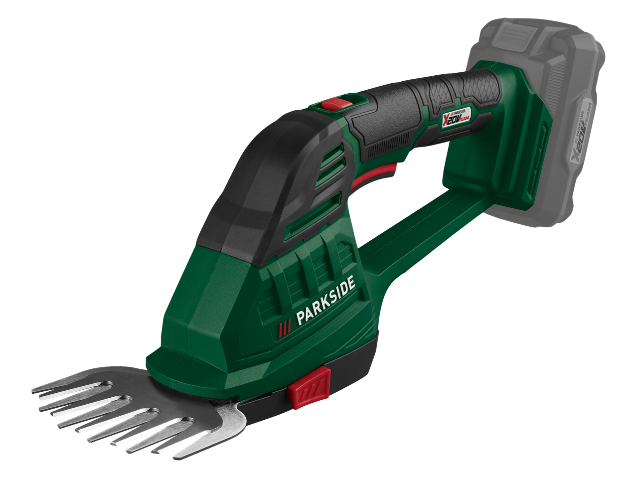 Bezvadu zāles un krūmu šķēres ar 20V akumulatoru