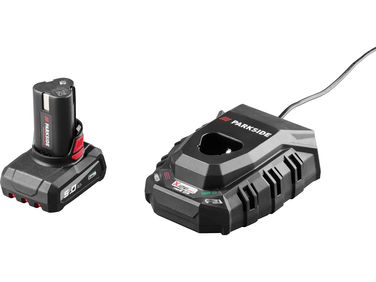 PARKSIDE PERFORMANCE® 12V battery and charger.