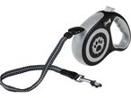 ZooFari retractable dog leash with a black and gray design.