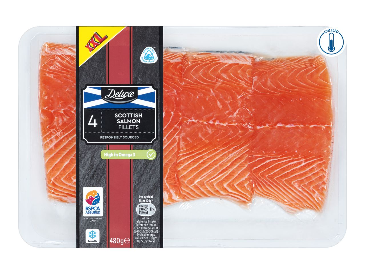 4 Scottish Salmon Fillets 4x120g