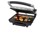 SILVERCREST® Panini Grill with grilled chicken, vegetables, and mushrooms.