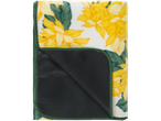 Couverture de pique-nique en polaire avec imprimé tournesols et dos imperméable.