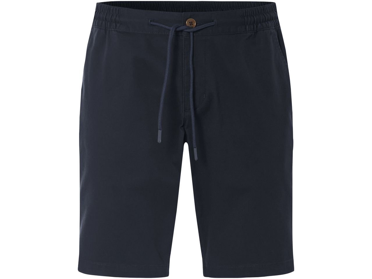 Pantaloncini corti da uomo di colore blu scuro con coulisse.