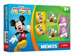 Mickey Mouse Clubhouse memory game for ages 3+, featuring Mickey, Donald, Goofy, and Daisy.