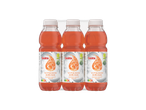 Saskia mango-guave vitaminedrankjes: vegan, vier flesjes.