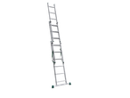 PARKSIDE® Multi-Purpose Ladder, extended and angled against a black background.