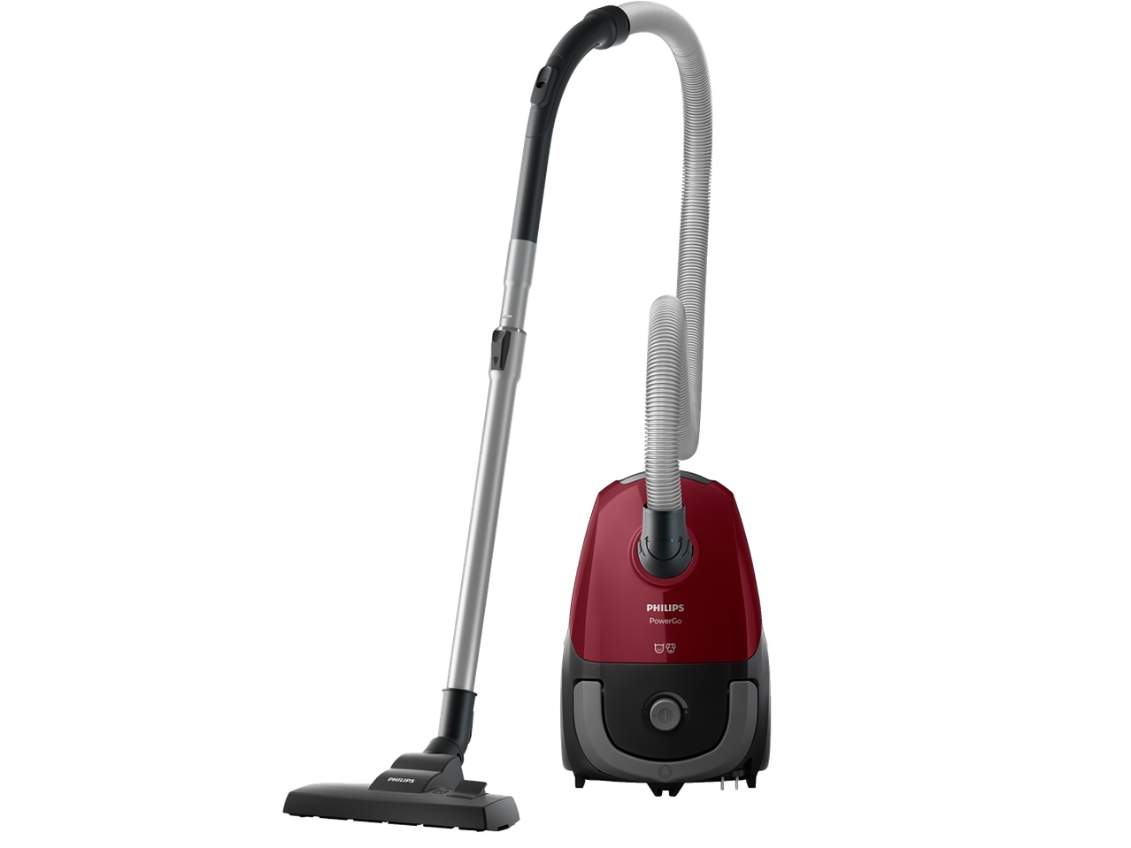 Rode Philips PowerGo stofzuiger