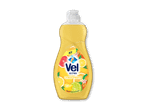 Gul opvaskemiddel med citrusfrugter og teksten 'NY' og 'CITRUS FRUITS'.