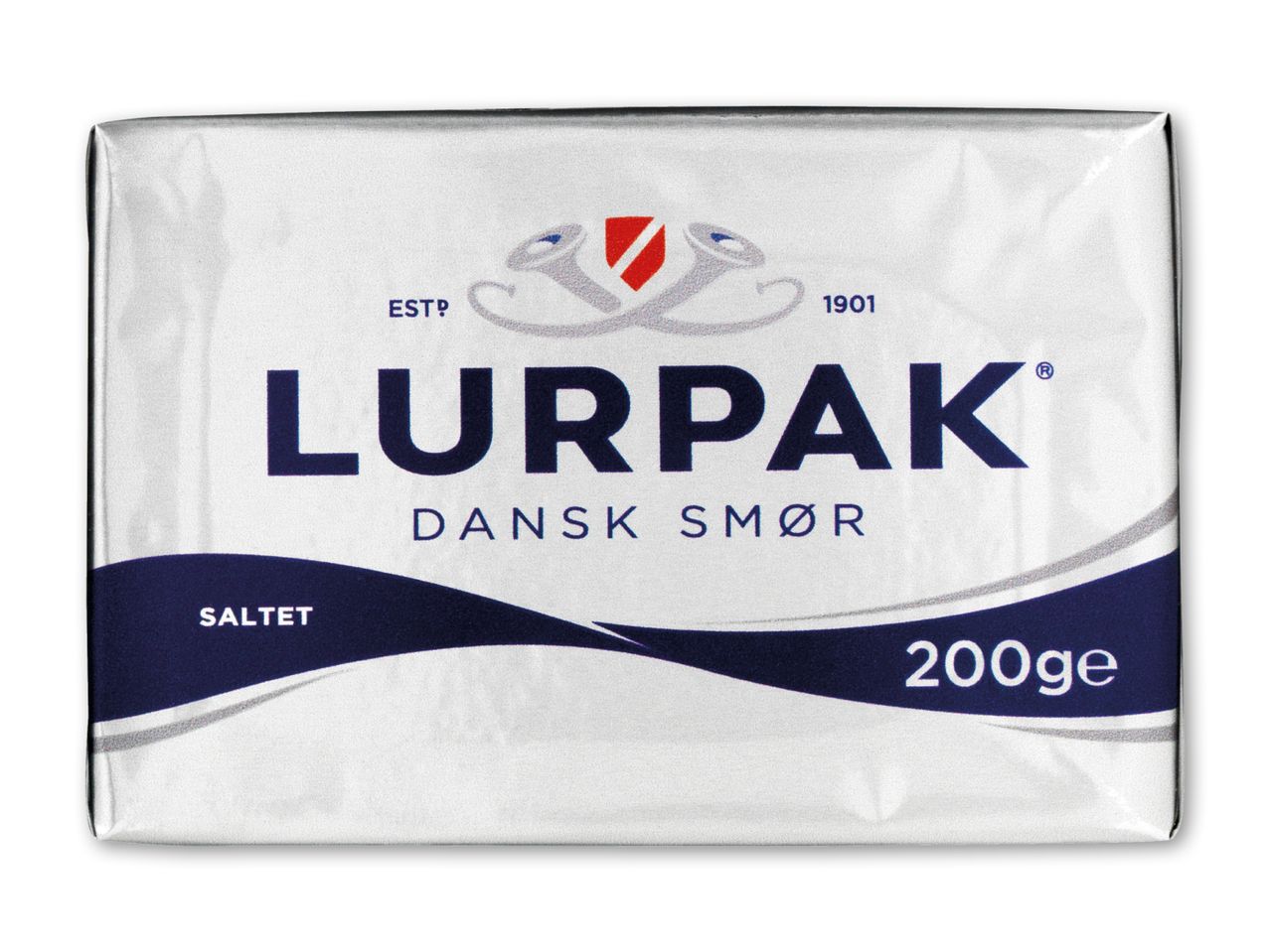 Pakke med saltet dansk smør, 200g