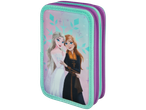 Frozen double pencil case featuring Elsa and Anna.