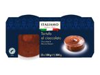 Boîte de deux mousses au chocolat Italamo, dessert au style italien.