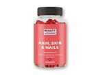 Beauty Vitamins hår, hud og negle gummies i hindbærsmag.