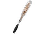 Grelha para peixe com peixe grelhado.