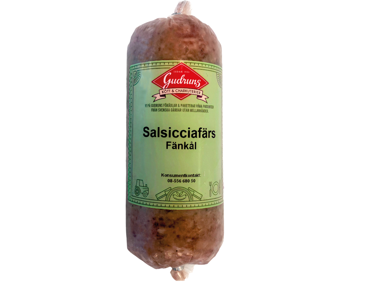 Gudruns salsicciafärs med fänkål.