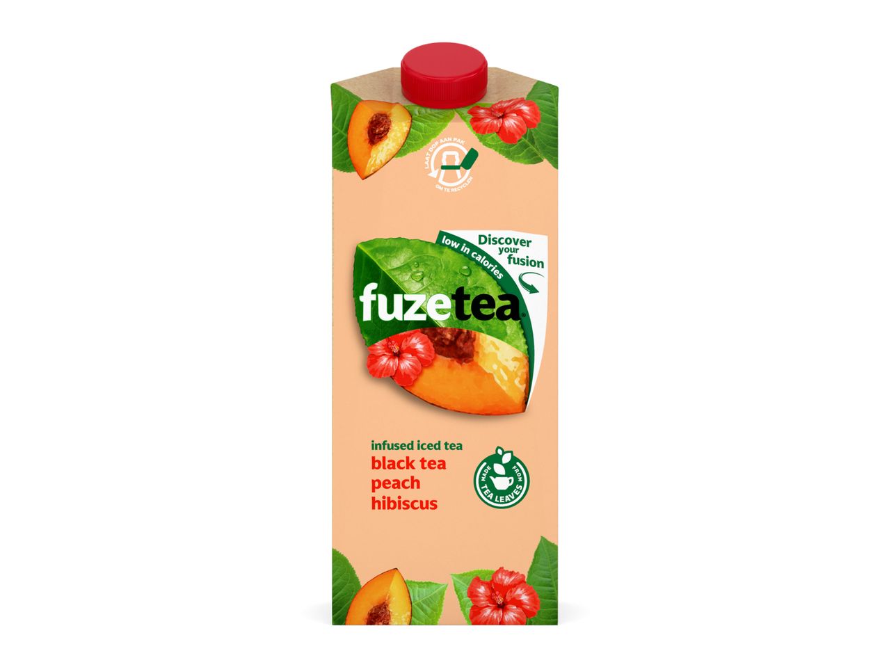 Ga naar volledige schermweergave: Fuze Tea black tea peach hibiscus - afbeelding 1