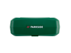 Caixa de ferramentas verde Parkside.