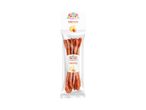 KULJANKA Kabanoossi with cheese & onion snack in a transparent package.