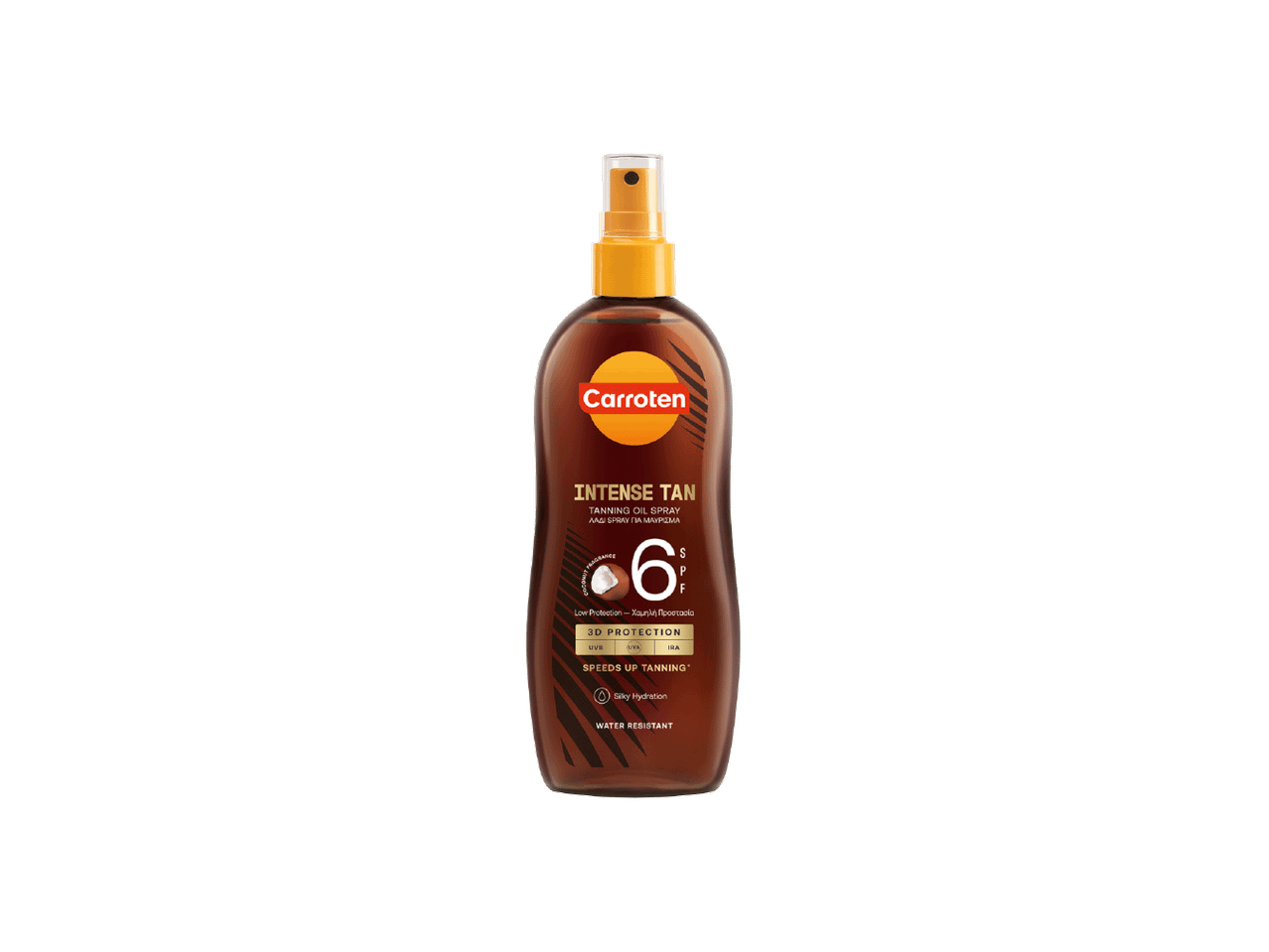 Sprej za intenzivno tamnjenje sa SPF 6, kokosovim mirisom i 3D zaštitom.