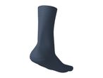 A single dark blue crew sock shown from the side against a white background.