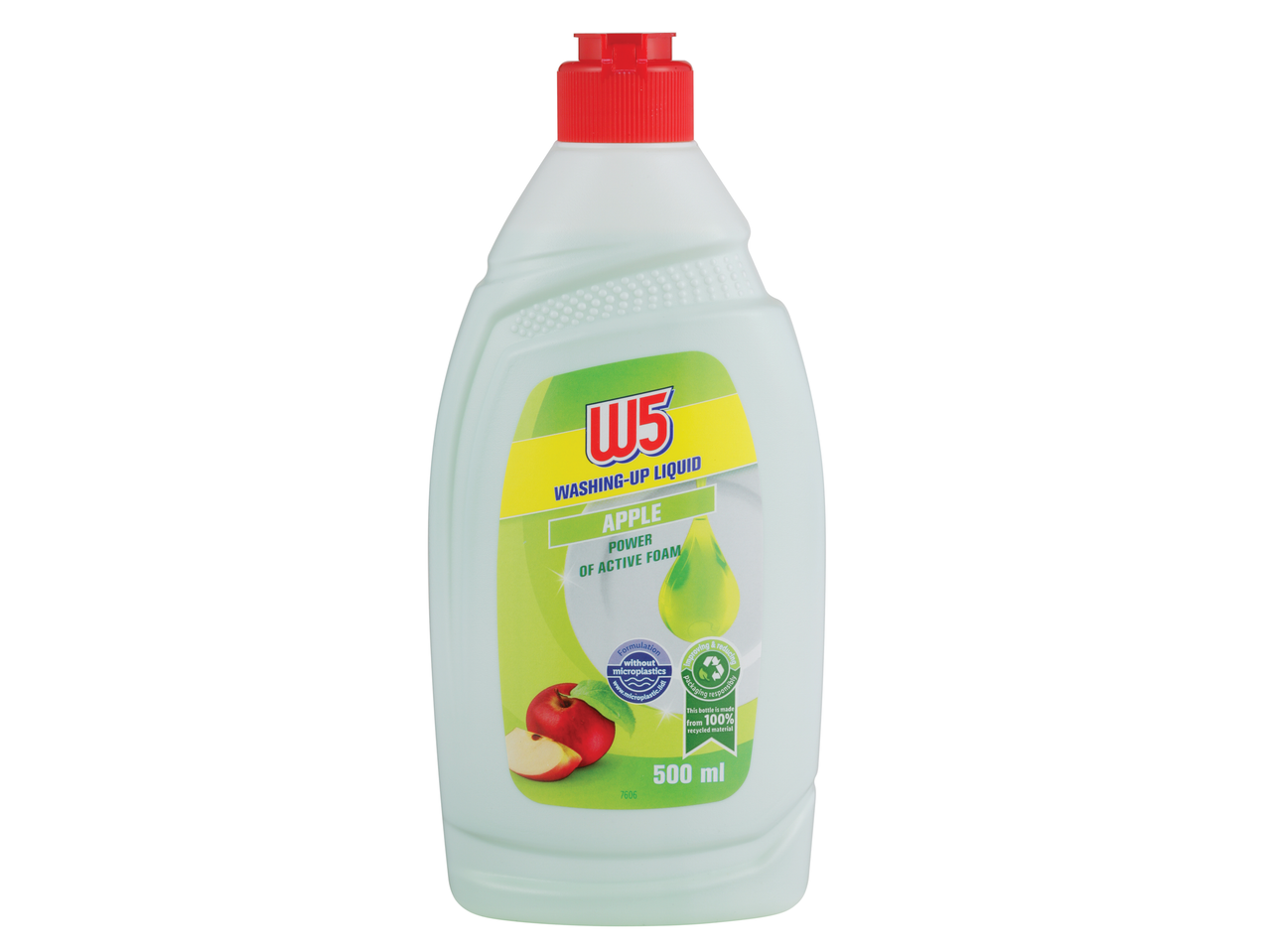 W5 tekočina za pomivanje posode, okus jabolka.