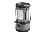 Lanterna de campismo CRIVIT com luzes LED e bússola integrada, em cinzento e preto.