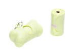 KARLIE Poop Bags and Poop Bag Holder in light green, bone-shaped design.