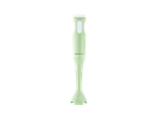 Mixeur plongeant vert clair avec des boutons blancs