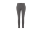 Graue Damenhose mit geradem Schnitt.
