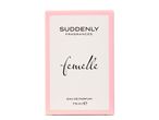 Verpakking parfum Suddenly Fragrances Femme, Eau de Parfum 75ml.