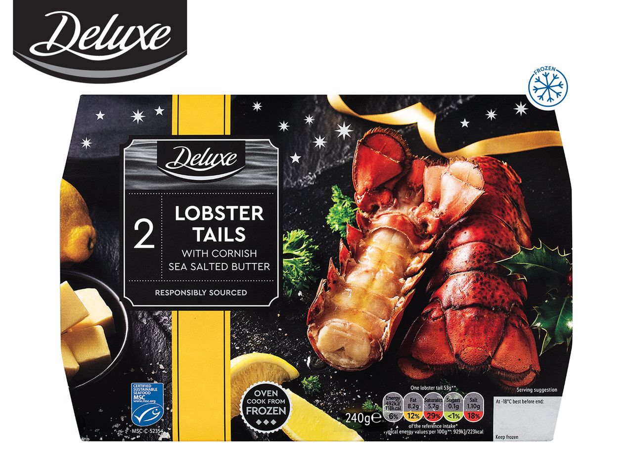 Go to full screen view: Deluxe Lobster Tails with Flavoured Butter - Image 1