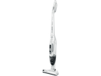 A white Bosch Cordless Vacuum Cleaner, Readyy'y Serie 2, standing upright.