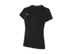 Schwarzes Puma Damen-T-Shirt mit kurzem Arm.