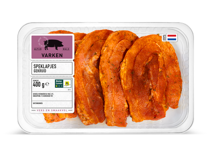 Speklapjes gekruid