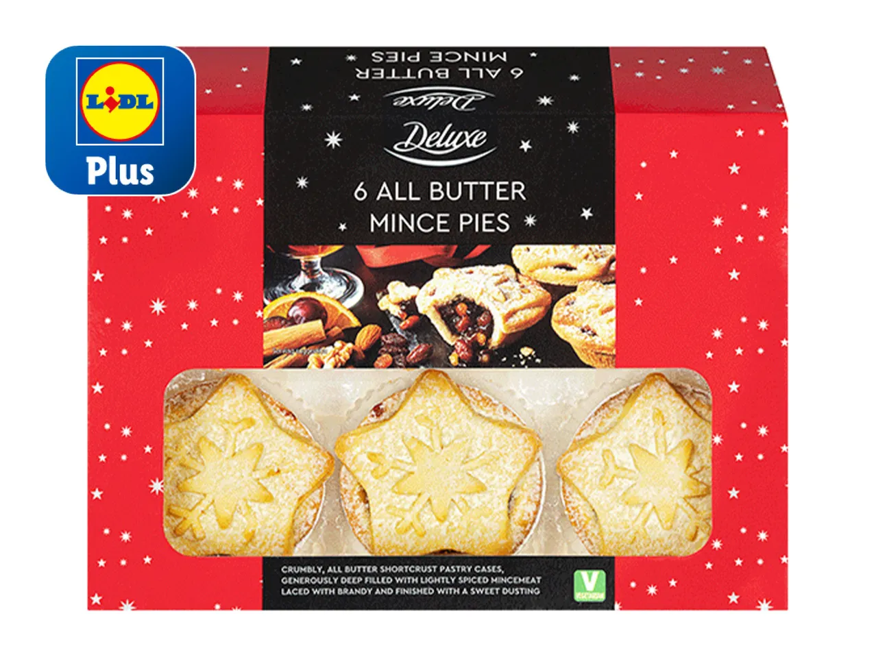 Go to full screen view: Deluxe All Butter Mince Pies - 6 pack - Image 1