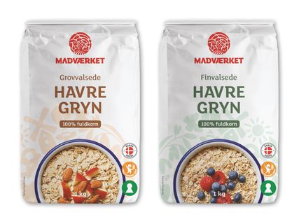 MADVÆRKET Grov- eller finvalsede havregryn