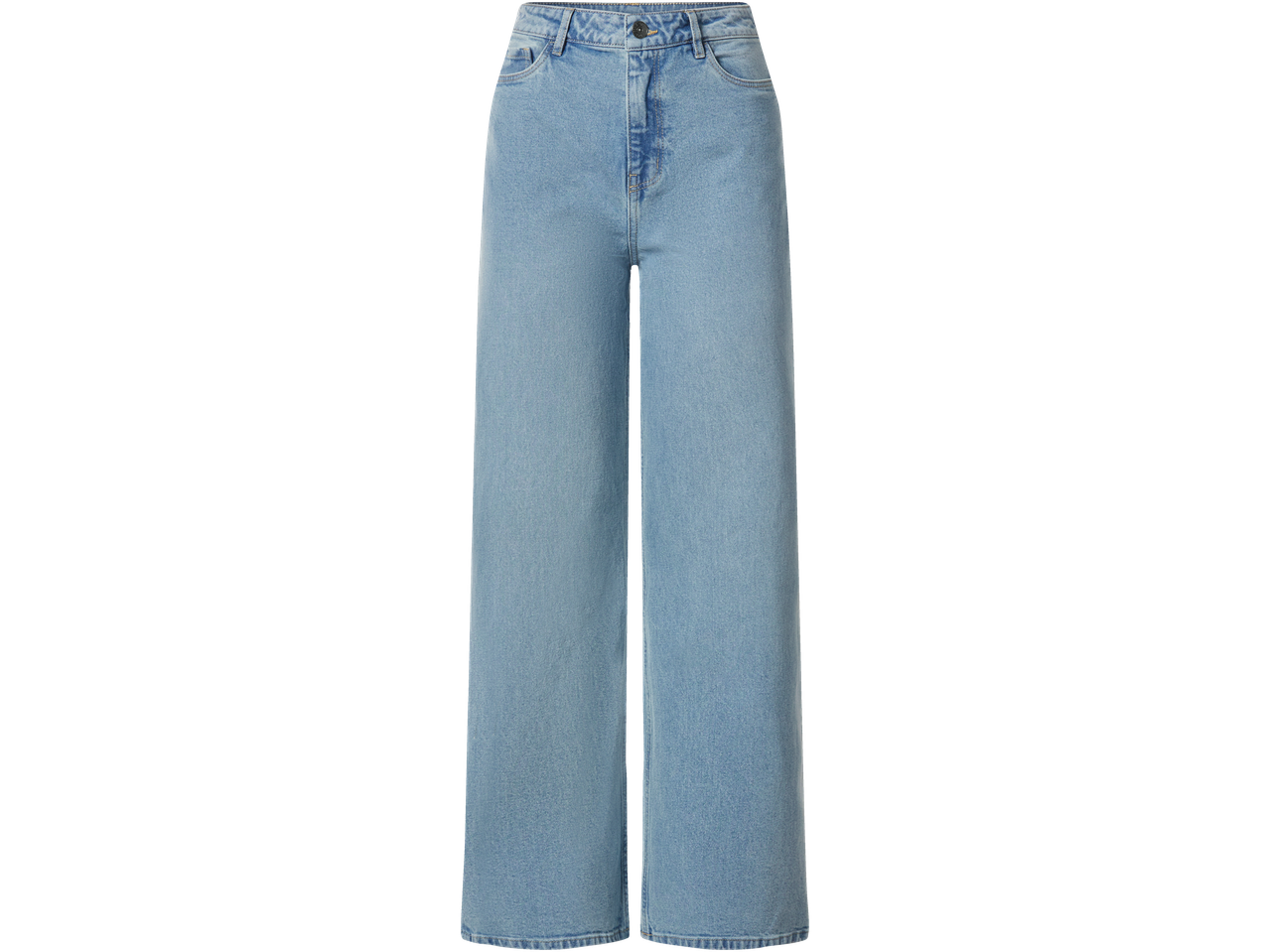 ESMARA naiste teksad, laiad sääred, helesinine denim