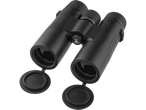 CRIVIT 10x42 Binoculars with lens caps open, showing the lenses