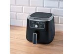 SILVERCREST® 1400W Digital Air Fryer on a wooden counter with white subway tiles.