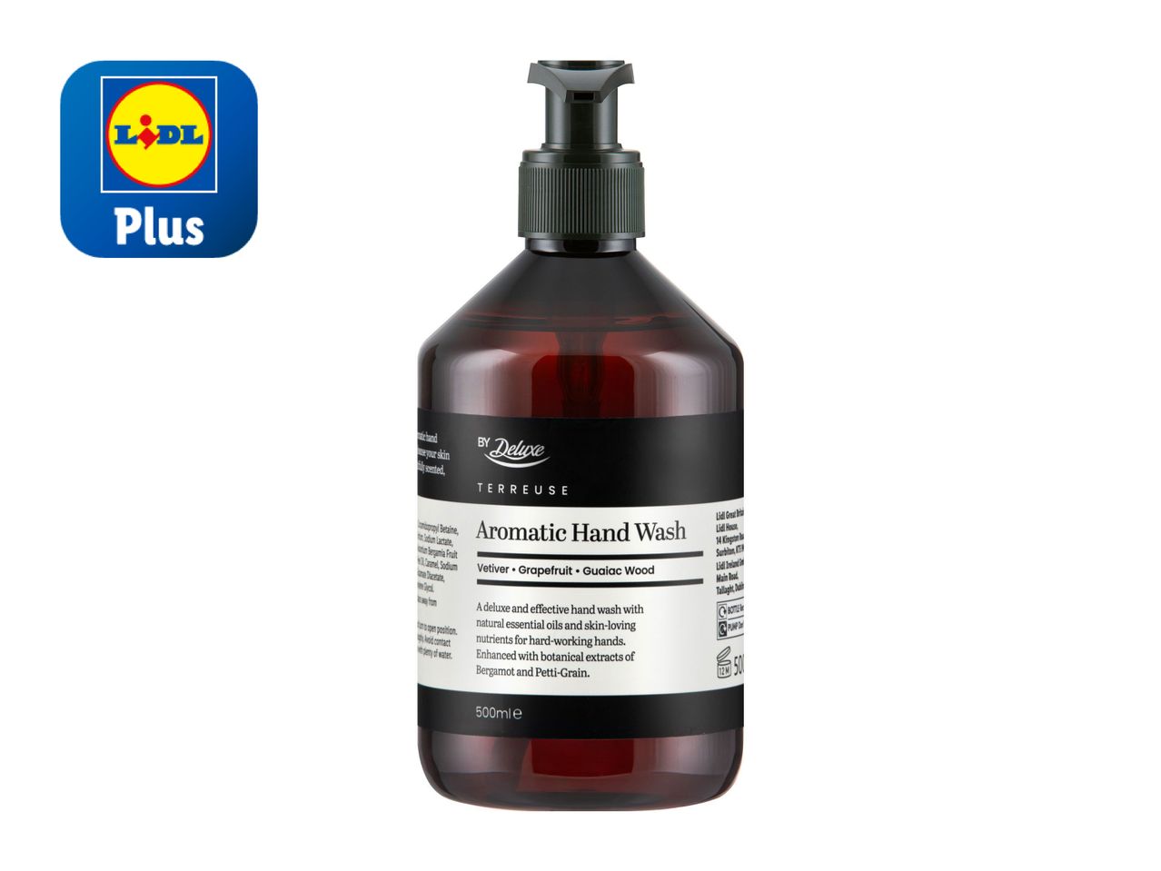 A dark amber bottle of Cien shampoo from Lidl.