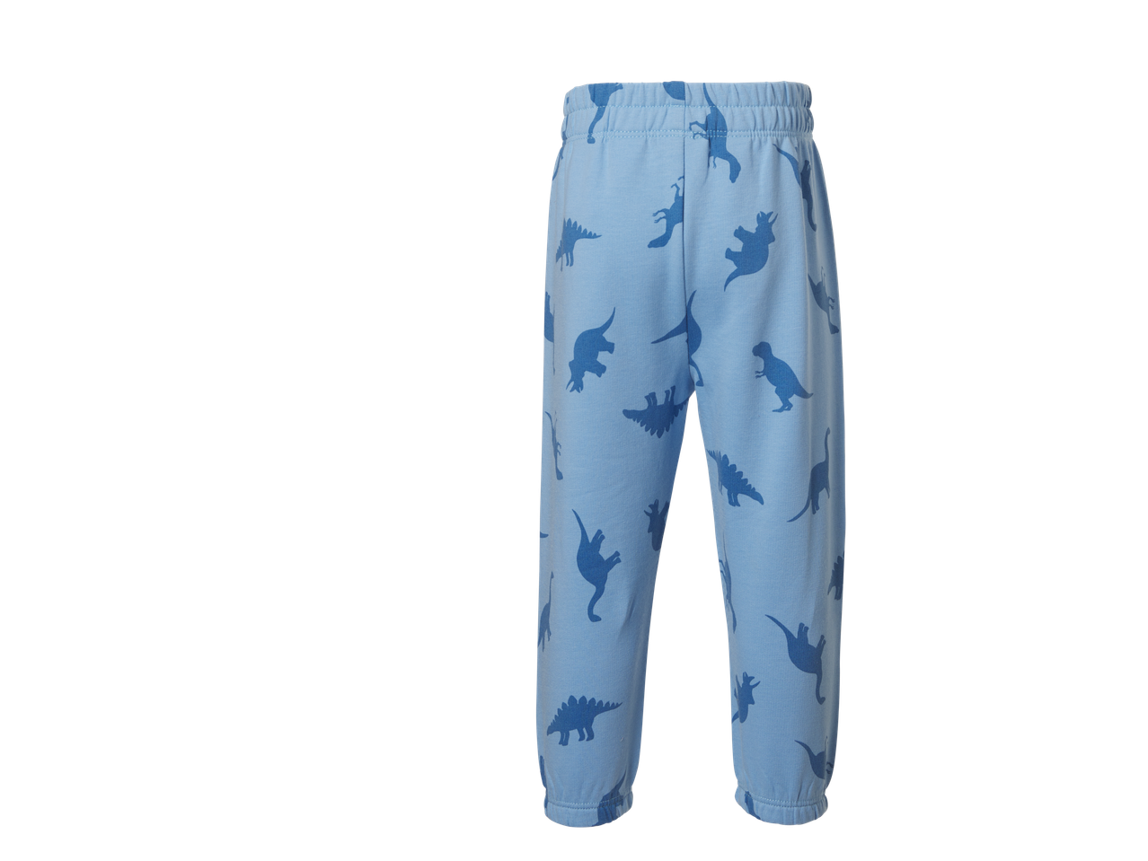 LUPILU babybroek in lichtblauw met dinosauruspatroon