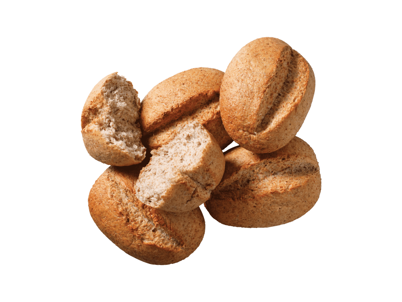 Pruunid teraviljasaiad, millest mõned on pooleks murtud, mustal taustal.