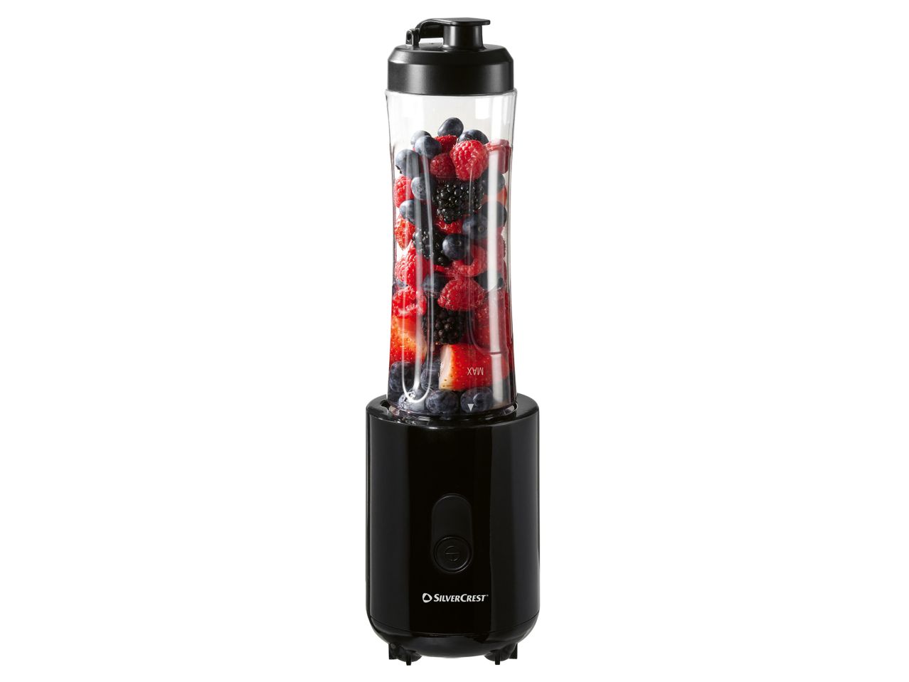 SilverCrest personal blender with mixed berries