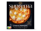 Cinque Formaggi pizza met vijf soorten kaas, 28 cm groot.