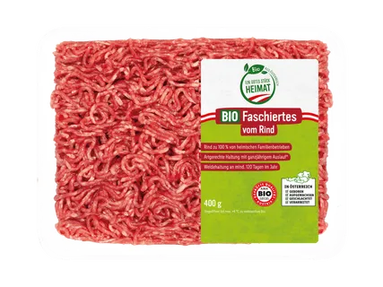 EIN GUTES STÜCK HEIMAT Bio Faschiertes vom Rind