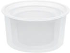 Recipient rotund translucid din plastic pentru alimente, parte a setului SILVERCREST Frischhaltedosen-Set.